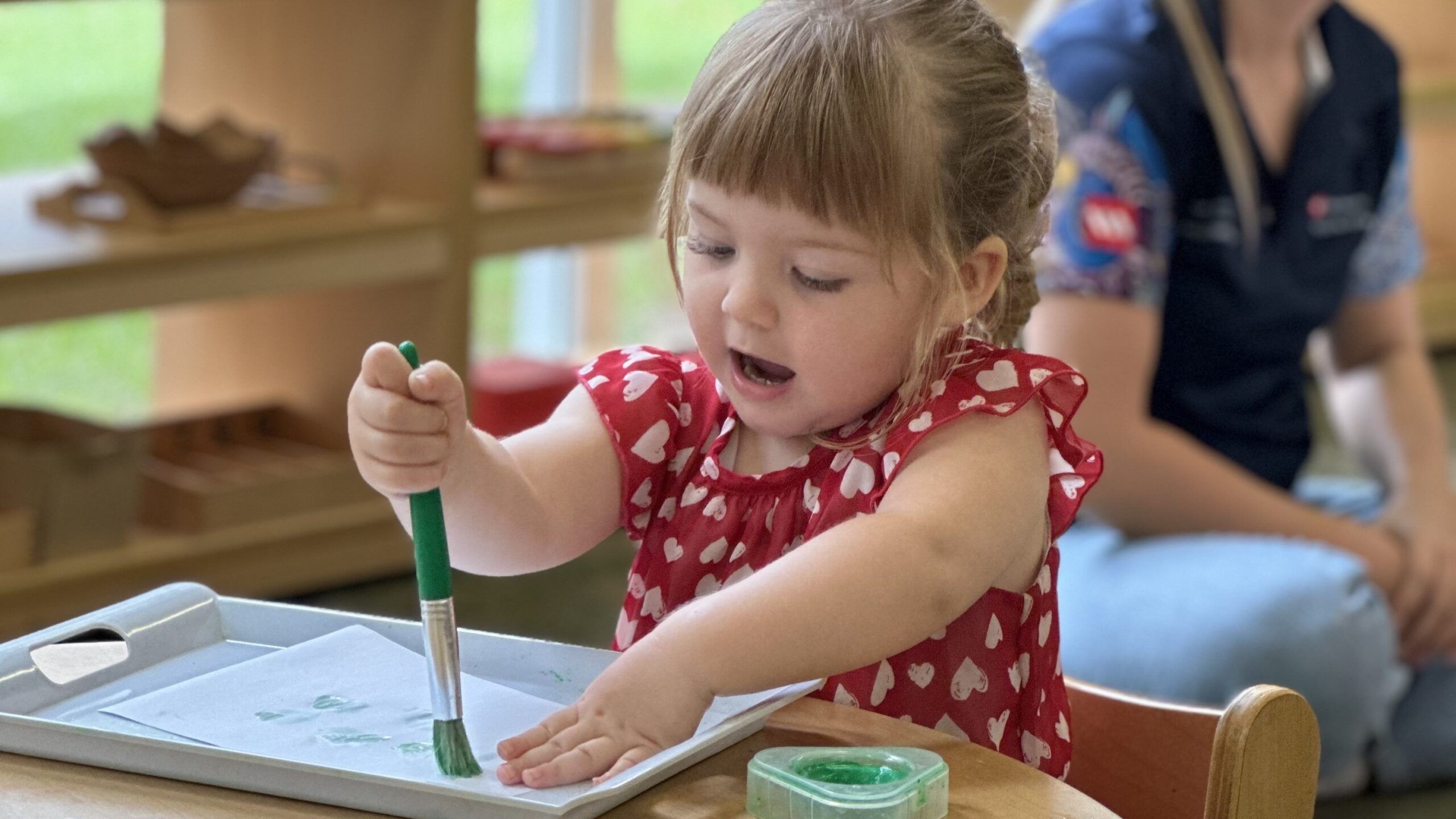 CMS toddler painting and singing